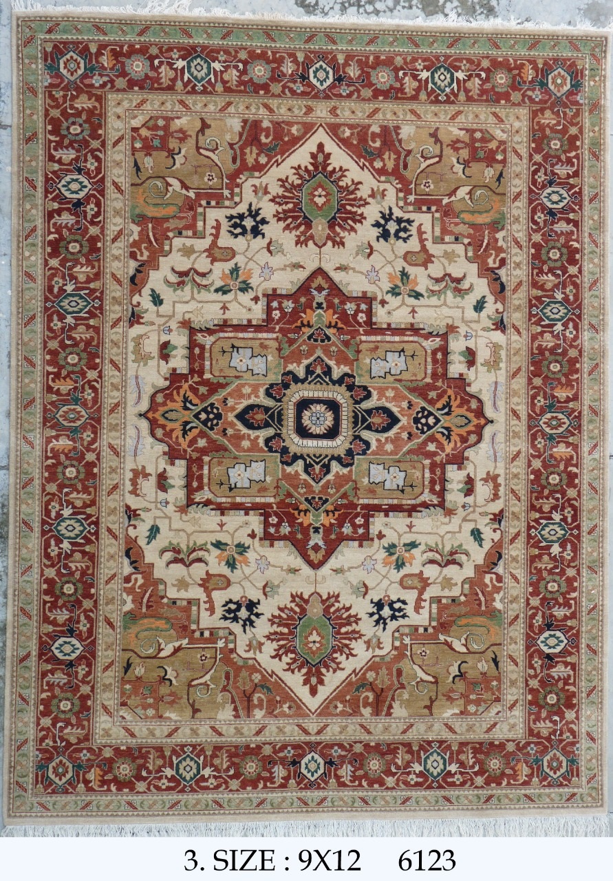 Heirz Multi Rug Heriz Collection - Faraz Handcrafted Luxury Rugs