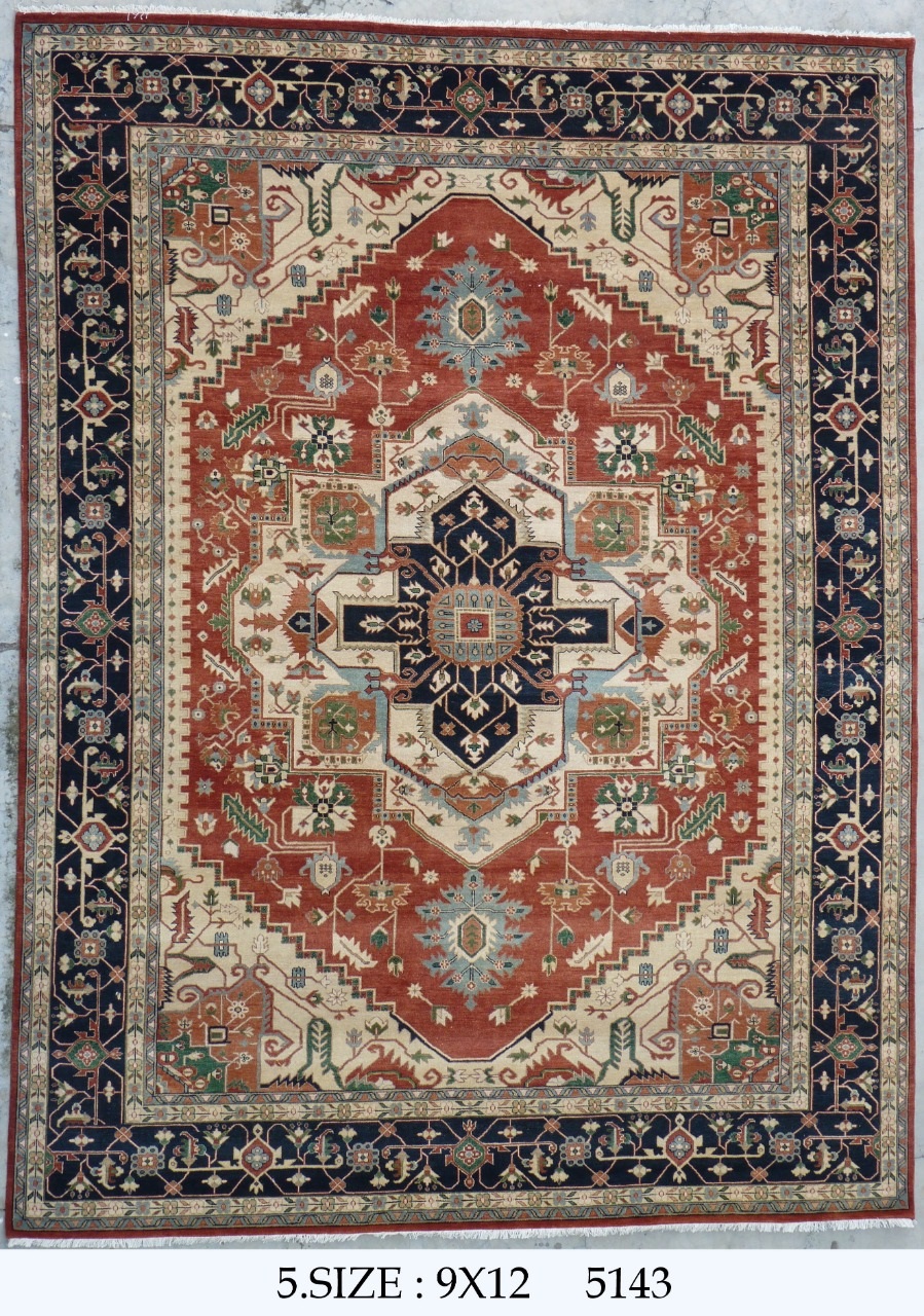 Heirz Multi Rug Heriz Collection - Faraz Handcrafted Luxury Rugs